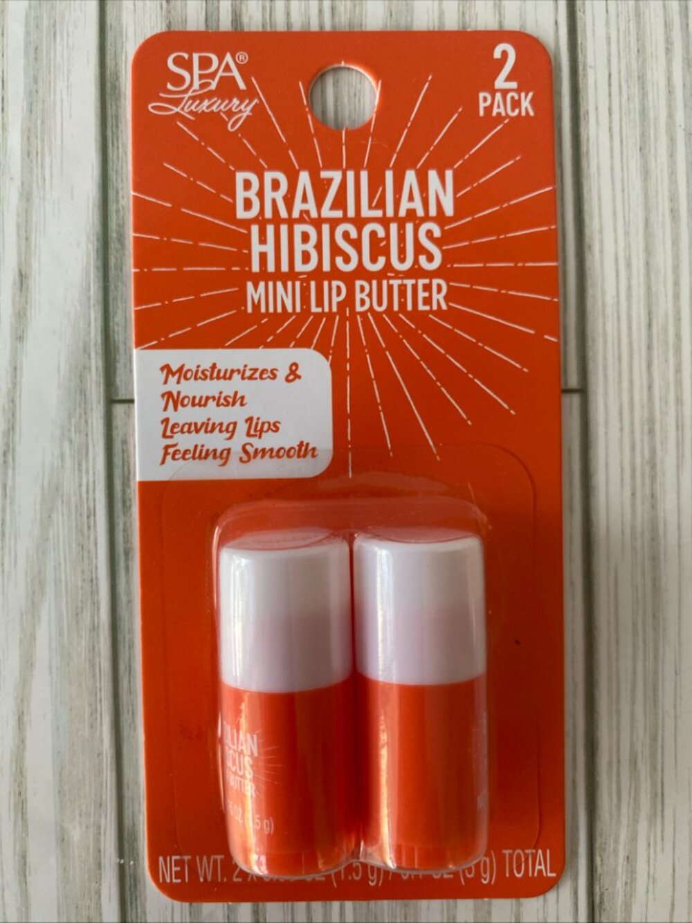 3/$10 SPA LUXURY Mini Lip Butter "Brazilian Hibiscus"